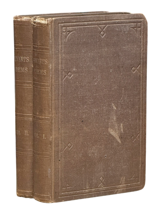 Item #10061 Poems. Collected and Arranged by the Author. In Two Volumes. William Cullen Bryant