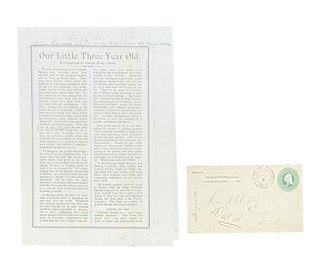 Item #10143 Our Little Three Year Old. Re-Printed from the Colorado Springs Gazette. Colorado...