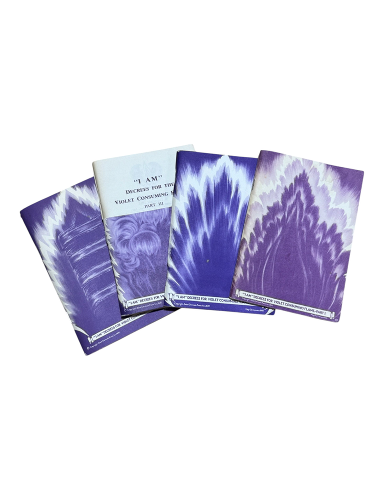 Item #10209 "I AM" Decrees for Violet Consuming Flame Parts 1-4. Ascended Masters, Saint Germain.