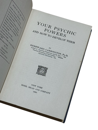 Your Psychic Powers and How to Develop Them