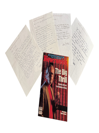 Four Autograph Letters Signed [with] Signed copy of Newsweek