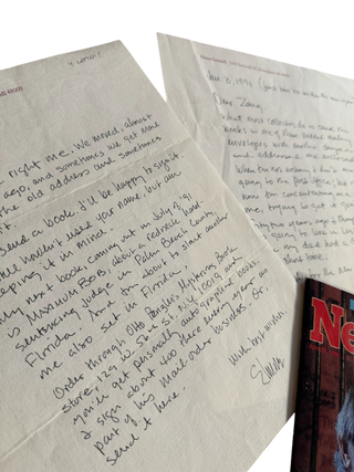 Four Autograph Letters Signed [with] Signed copy of Newsweek