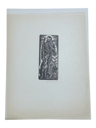 Item #10311 Saint [Signed Wood Engraving]. Fritz Eichenberg