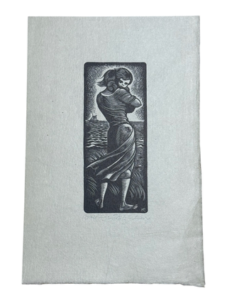 Waiting [Signed Wood Engraving