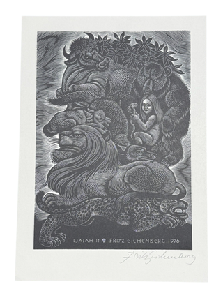 Isaiah 11 [Signed Wood Engraving