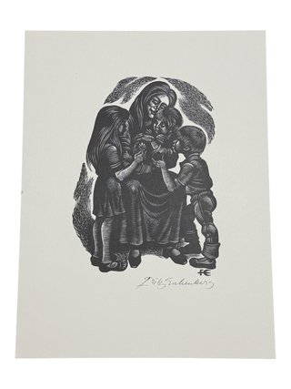 Year of the Mother [Signed Wood Engraving