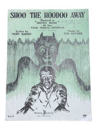 Item #10319 Shoo the Hoodoo Away. Sheet Music, Mort Harris, Ted Snyder