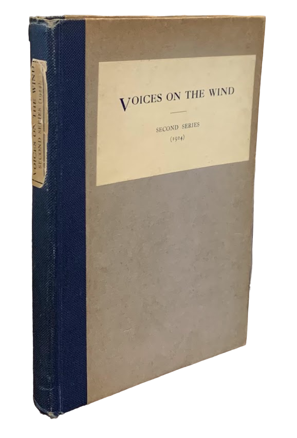 Item #3101 Voices on the Wind: Second Series (1924). S. Fowler Wright, Olaf Stapledon.