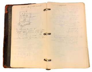 Item #3563 World War I Manual and Journal. Charles Wadsworth Camp
