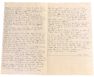 Edith Sitwell's Manuscript Review of Ritual in the Dark by Colin Wilson