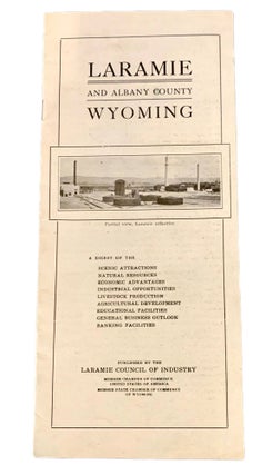 Item #4356 Laramie and Albany County Wyoming. Larmie Council of Industry