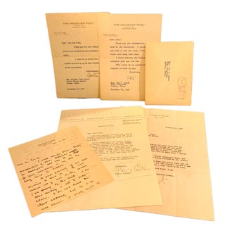 Item #4361 Archive of Correspondence from Mr. and Mrs. Tom C. Gooch, Dallas Times Herald. Fleur...