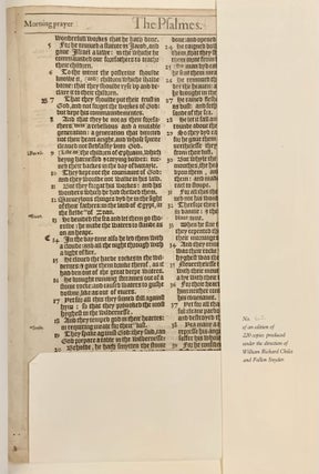 A Noble Heritage: Two Conjugate Leaves from the First Edition of the Bishop's Bible Printed by Richard Jugge, London, 1568