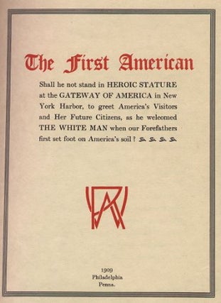 The First American [Cover Title: A Tribute to the North American Indian]