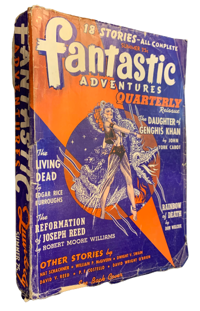 Item #4569 Fantastic Adventures Quarterly Volume 1 Number 3, Summer, 1942. Edgar Rice Burroughs, B. G. - Davis.