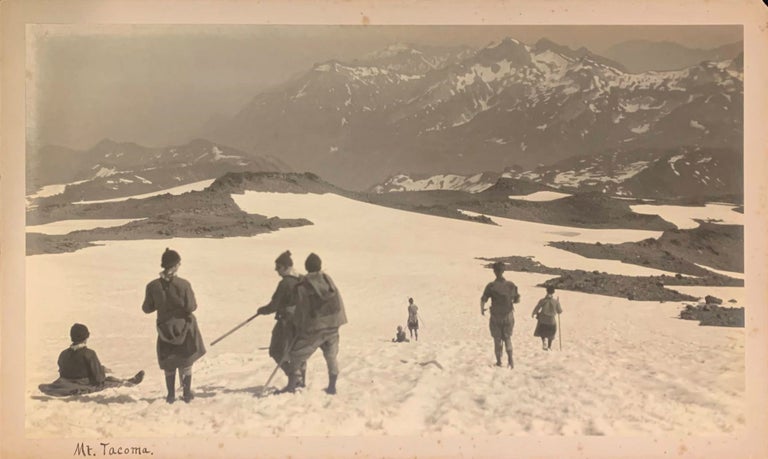 Item #4575 Gelatin Silver Print of a Mount Tacoma Expedition ca. 1925. Tacoma, Mount Rainier.