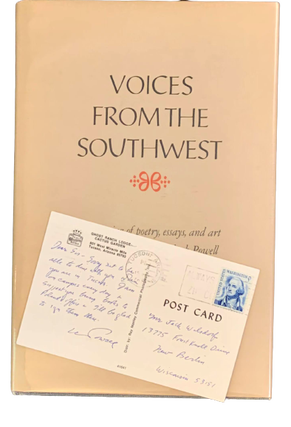 Item #4661 Voices from the Southwest: A Gathering of Poetry, Essays, and Art in Honor of Lawrence...