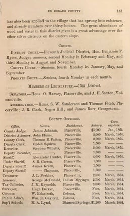 Hand-book Almanac for the Pacific States: An Official Register and Business Directory of the States of California and Oregon; the Territories of Washington, Nevada and Utah; and the Colonies of British Columbia and Vancouver Island. For the Year 1863