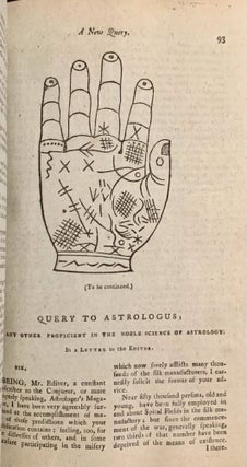 The Astrologer's Magazine; and Philosophical Miscellany. Consisting of An Easy Introduction to the Celestial Science of Astrology....With a Monthly Portion of Lavater's Physiognomy...