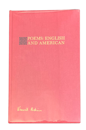 Item #4846 Poems: English and American. Kenneth Hopkins