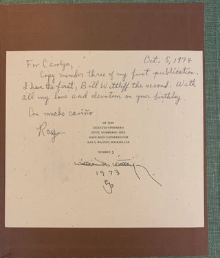 Selected Ephemera: William D. Wittliff & The Encino Press, 1964-1973