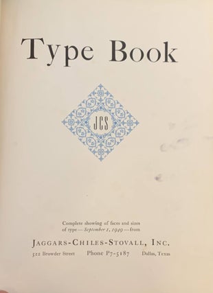 Type Book: Complete showing of faces and sizes of type - September 1, 1949