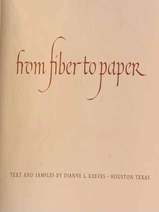 From Fiber to Paper