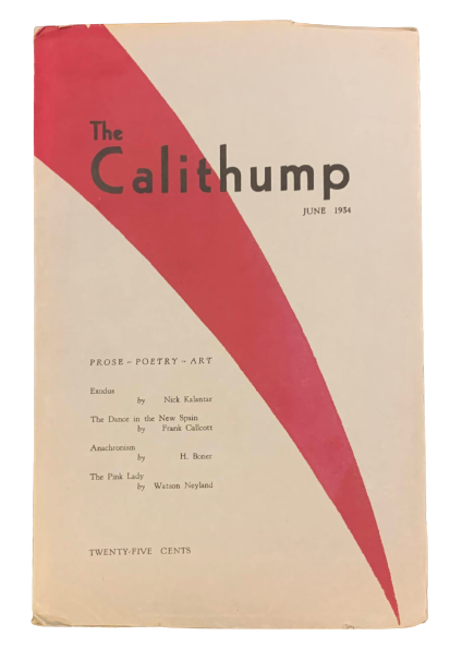 The Calithump Vol 1, no. 4, June 1934. Nelson Algren, Gray, George Sessions Perry.