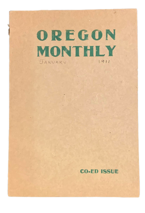 Item #5108 Oregon Monthly: Co-Ed Issue, Vol XII No.4, January 1911. Women's Sports, Dean - ed...