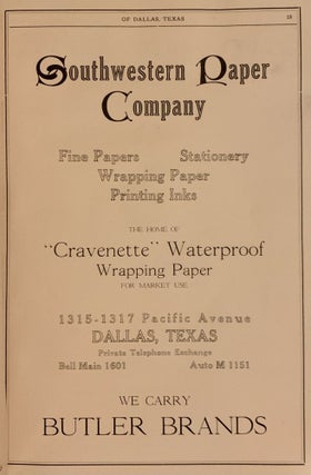 Worley's Directory of Dallas, Texas 1916