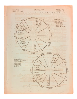 Item #5301 AFA Bulletin Volume 30, Number 6, June 1968. The American Federation of Astrologers