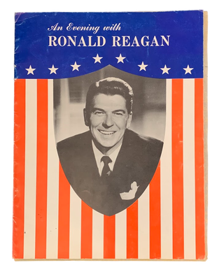 Item #5370 An Evening With Ronald Reagan Program and Signed Insert. Ronald Reagan