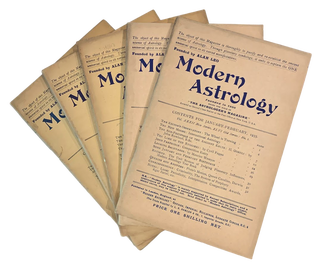 Item #5449 Modern Astrology / The Astrologer's Magazine. 5 consecutive issues from 1935. Alan Leo