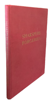 Item #5465 Shakspere Forgeries in the Revels Accounts. Samuel A. Tannenbaum
