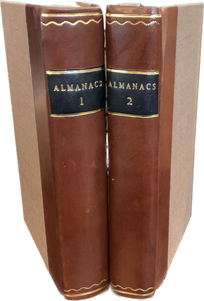 Item #5650 Two Sammelband Volumes of Almanacs, 19 Publications in total, 1835-1843. Almanacs,...