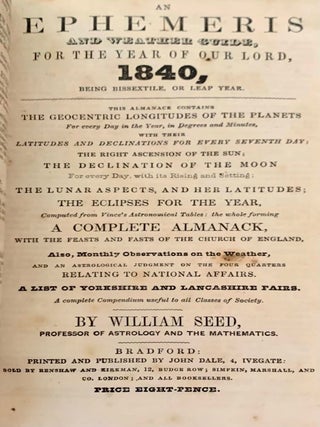 Two Sammelband Volumes of Almanacs, 19 Publications in total, 1835-1843
