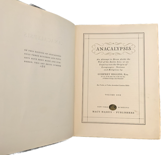 Anacalypsis: An Attempt to Draw Aside the Veil of the Saitic Isis; or an Inquiry into the Origin of Languages, Nations and Religions