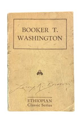 Item #5656 Booker T. Washington. Arthur Fauset, The Ethiopian Publishing Company