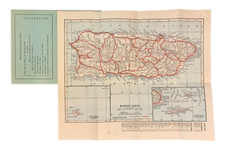 Item #5763 Hammond's 8x11 Map of Porto Rico. Puerto Rico, C S. Hammond, Co