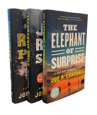 Item #5764 Rusty Puppy, Jackrabbit Smile, The Elephant of Surprise, Hap & Leonard x 3. Joe R....