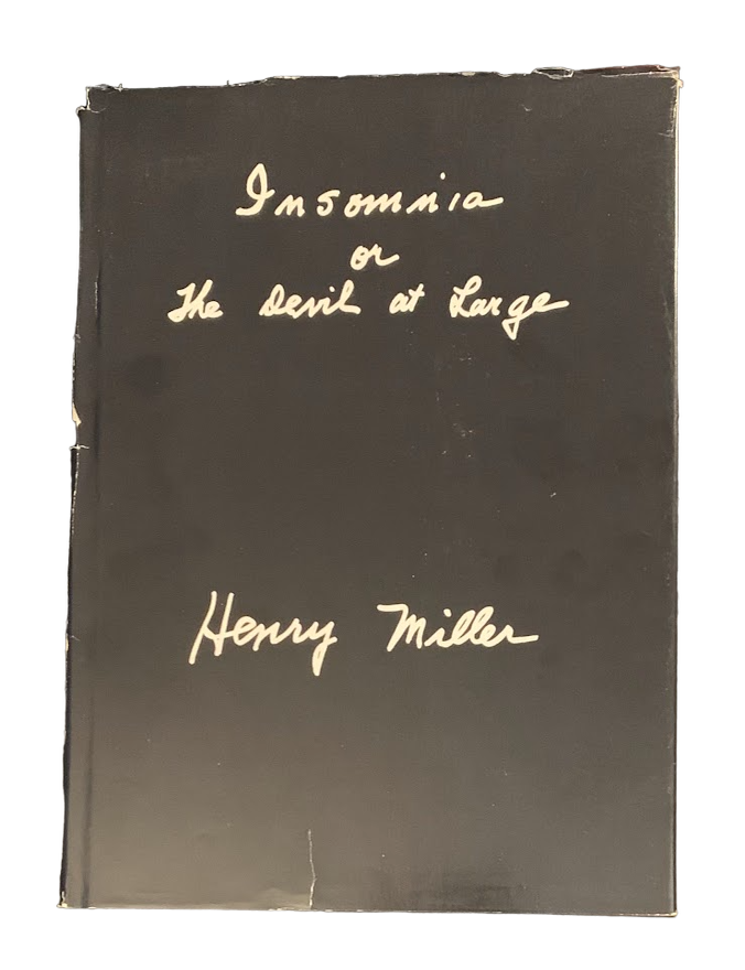 Insomnia or The Devil at Large. Henry Miller.