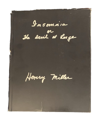 Item #5774 Insomnia or The Devil at Large. Henry Miller