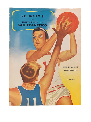 Item #5793 Program for St. Mary's vs University of San Francisco, Cow Palace, 1956. Bill...