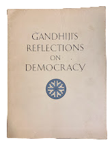Item #5845 Gandhiji's Reflections on Democracy. Gandhi, The National Council on Asian Affairs