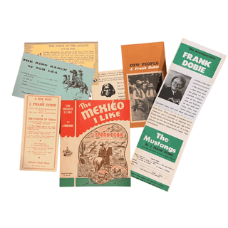 Item #5907 Collection of 7 Printed Advertisements and Order Cards from Dudley Dobie's Bookshop....
