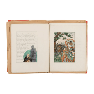 Item #6067 Légende de la Courtesane Otzoumi et du prêtre Bouddhique Itzari. Anon., Illustrated...