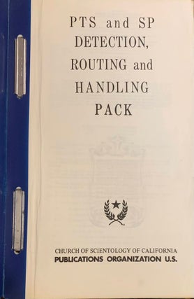 Item #6124 PTS and SP Detection, Routing and Handling Pack. L. Ron Hubbard, Church of Scientology...
