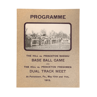 Item #6150 Programme: The Hill vs. Princeton Nassau Base Ball Game and Dual Track Meet [Cover...