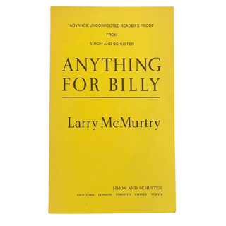 Item #6204 Anything for Billy. Larry McMurtry