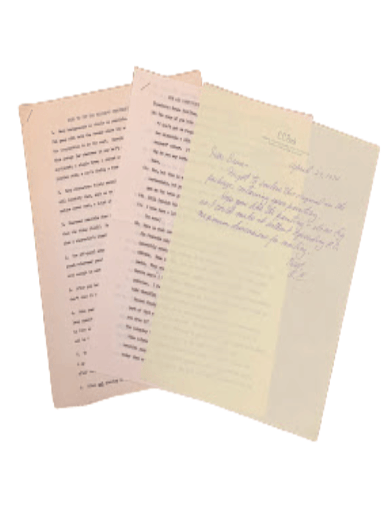 Item #6234 Two Original Typescripts of Unpublished Articles [with] Autograph Cover Letter Signed. C. C Beck.